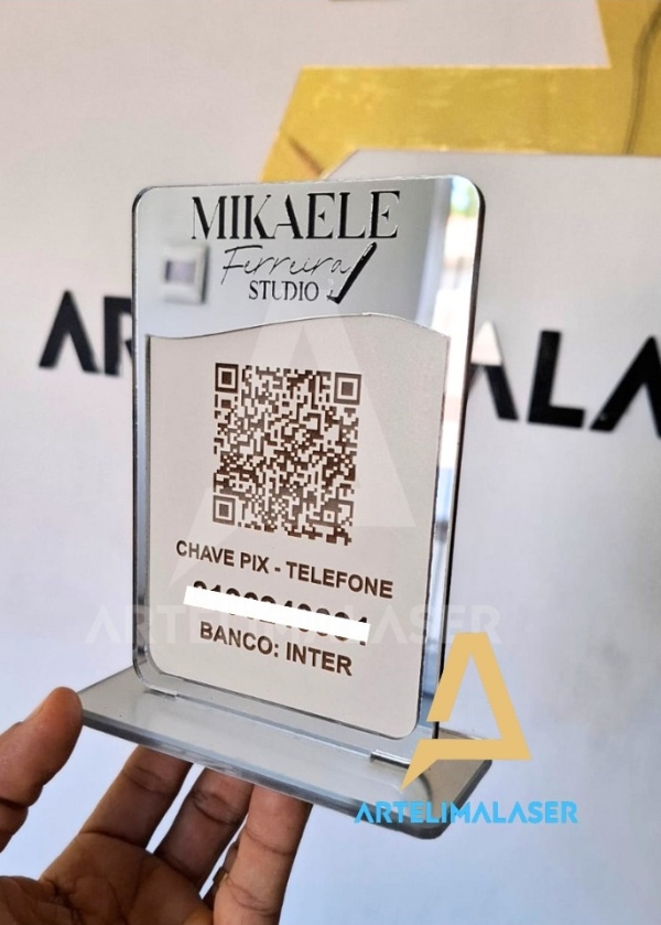 Placa Slim 1 QR Code
