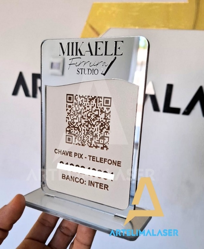 Placa Slim 1 QR Code